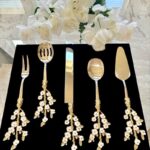 Jasmine Set – Luxury Gold & Silver Serving Set