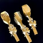 Elegant Luxury Silver & Gold 10-Piece Serving Set - Image 4