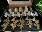 Gold Butterfly 5 Piece Serving Spoons - Image 2